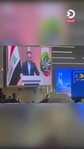 رئیس دیوان اوقاف اهل سنت عراق حین سخنرانی از هوش رفت