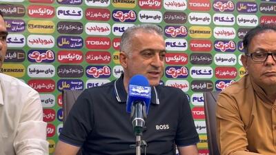 کنفرانس خبری فراز کمالوند سرمربی خیبر پس از شکست مقابل پیکان
