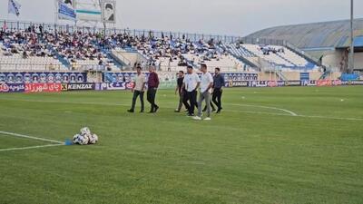 وضعیت چمن ورزشگاه سیروس قایقران پیش از تقابل ملوان و فجر