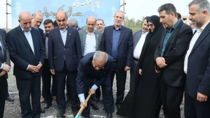 کلنگزنی مدرسه اوتیسم با حضور وزیر آموزش و پرورش در رشت