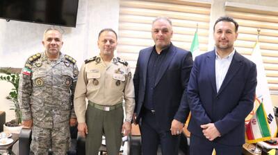 دیدار انوشیروانی با رئیس سازمان تربیت بدنی ارتش