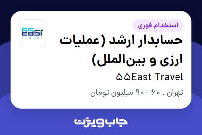  استخدام حسابدار ارشد (عملیات ارزی و بین‌الملل) در 55East Travel