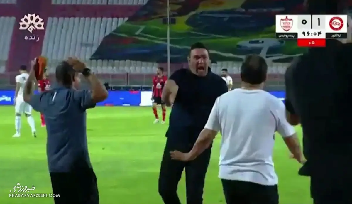  ویدیو| شادی زایدالوصف نکونام پس از بردن پرسپولیس