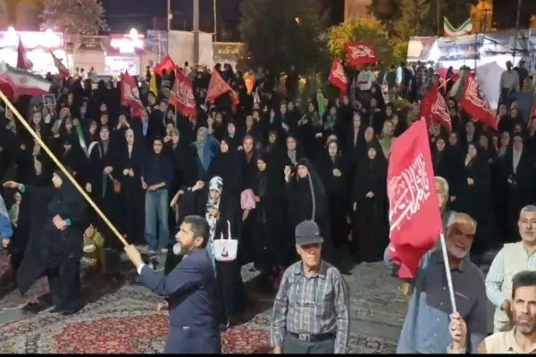  «لبیک سید مجتبی» در قروه طنین‌انداز شد
