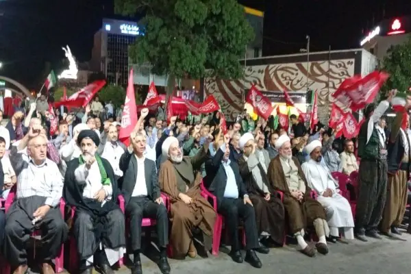  طنین شعارهای انقلابی در میدان آزادی سنندج