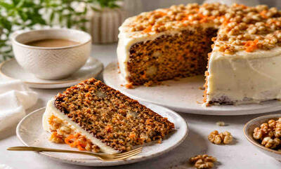 طرز تهیه کیک هویج و گردو؛ نرم و خوشطعم به سبک کافهها