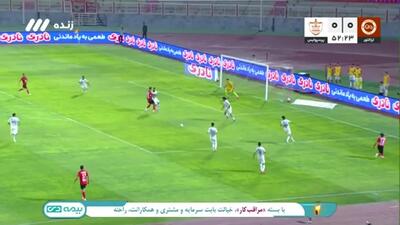 ویدیو: موقعیت گلزنی تراکتور توسط حسینزاده - پارس فوتبال