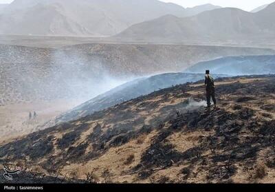  حریق در مراتع دو روستای قزوین پس از ساعت‌ها تلاش خاموش شد