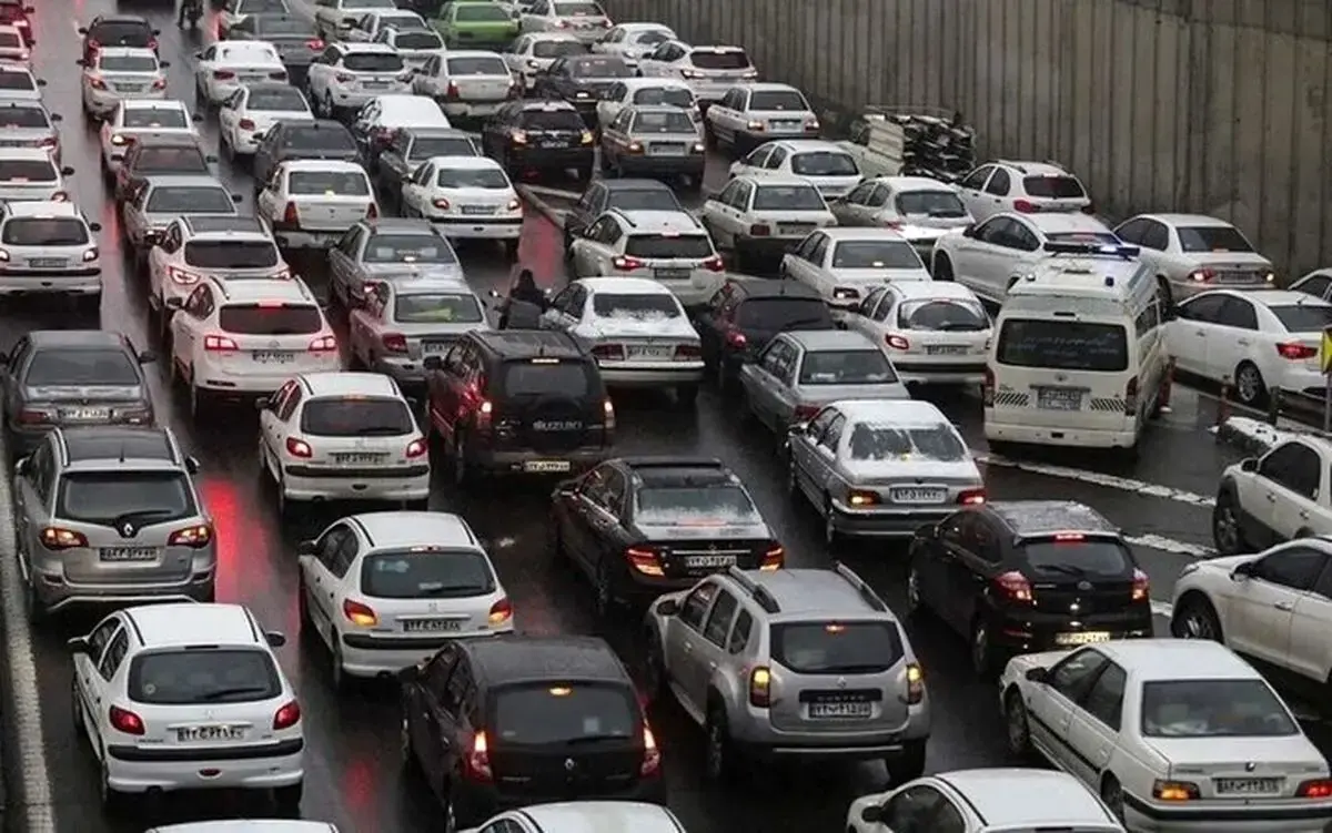 ترافیک سنگین در بزرگراه های تهران