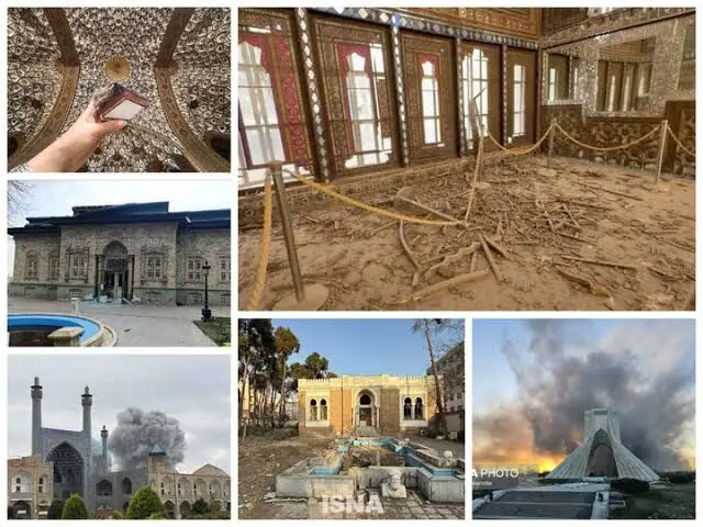 گزارش روزنامه اعتماد از خسارت ۳۸.۵ هزار میلیارد تومانی جنگ برای میراث و گردشگری / اسامی آثار تاریخی آسیبدیده در جنگ ۴۰ روزه