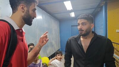  گریه هوادار فولاد برای دیدن رامین رضاییان!