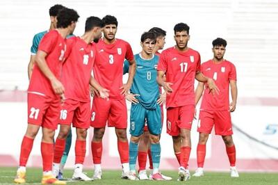  توقف تیم ملی جوانان ایران مقابل عراق