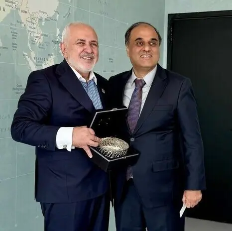  دیدار سفیر پاکستان در تهران با ظریف + عکس