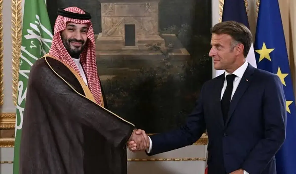 بیانیه مشترک بن سلمان و مکرون در مورد ایران و تشکیل کشور فلسطین