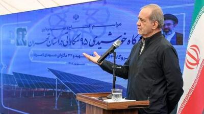 تأکید پزشکیان بر حمایت تمامقد از تولیدکنندگان داخلی پنلهای خورشیدی - مردم سالاری آنلاین