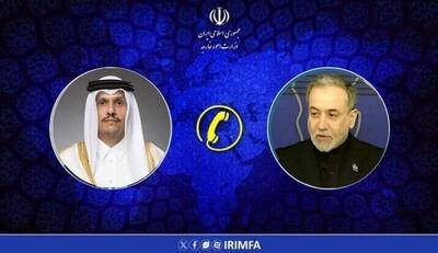  رایزنی تلفنی وزیران خارجه قطر و ایران