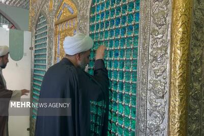 حضور معاون سازمان تبلیغات اسلامی در آستان مقدس امامزاده سیدعباس(ع)