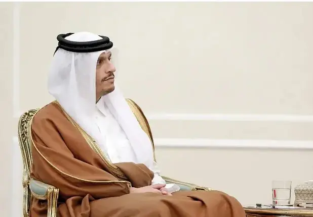 شیخ «محمد بن عبدالرحمن آل ثانی» نخست وزیر قطر در راه تهران