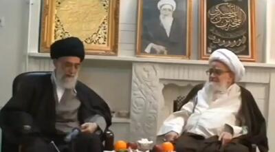 فیلم دیدهنشده از دیدار رهبر شهید انقلاب با آیتالله صافی گلپایگانی