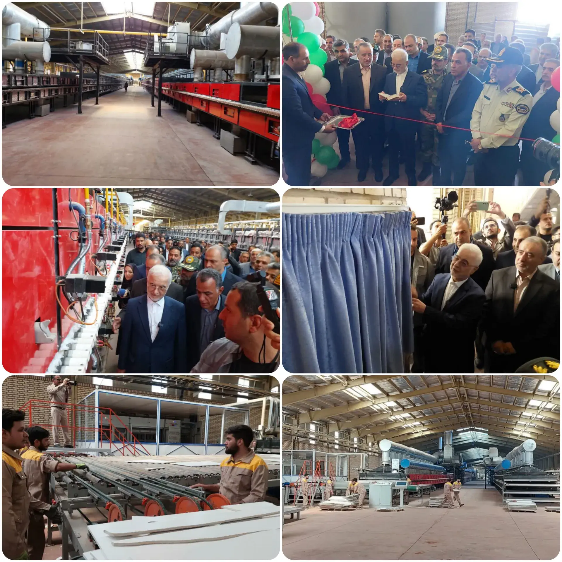  آیین افتتاح کارخانه تولید کاشی و سرامیک با سرمایه گذاری ۲۵۰۰ میلیارد تومان در بیرجند