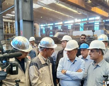 افتتاح طرح توسعه فولاد گیلان توسط معاون اجرایی رئیسجمهور