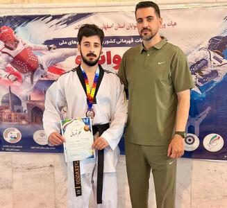 تکواندوکار کرمانشاهی مدال برنز قهرمانی ناشنوایان کشور را کسب کرد