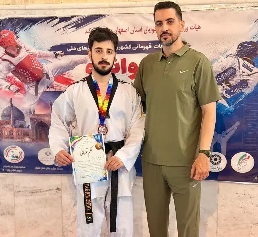 تکواندوکار کرمانشاهی مدال برنز قهرمانی ناشنوایان کشور را کسب کرد
