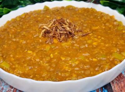 طرز تهیه کچلیک بشتباش؛ غذای سنتی مازندرانی با عدس و کدو