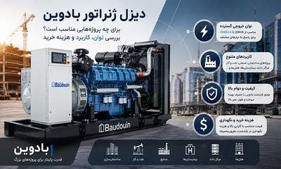 دیزل ژنراتور بادوین برای چه پروژه هایی مناسب است؟ بررسی توان، کاربرد و هزینه خرید