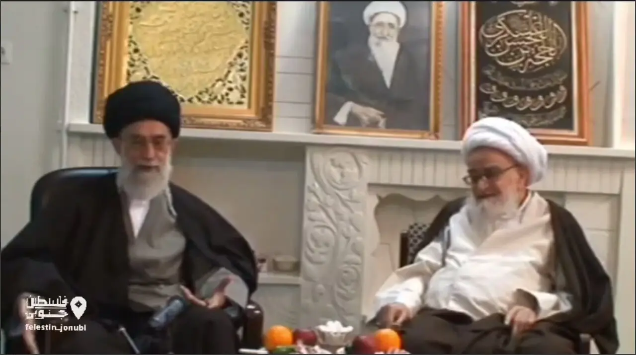  فیلم کمتر دیده شده از حضور شهید خامنه‌ای در منزل روحانی معروف | ویدئو