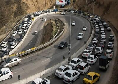 ترافیک سنگین در ورودی کندوان؛ انسداد مسیر شمال به جنوب از ساعت ۱۷