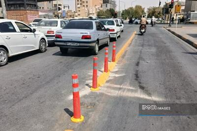  اقدامات ترافیکی منطقه ۷ اصفهان؛ نصب تجهیزات ایمنی در معابر پرتردد