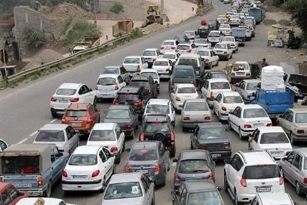 وضعیت جادهها / ترافیک سنگین در محورهای شمالی