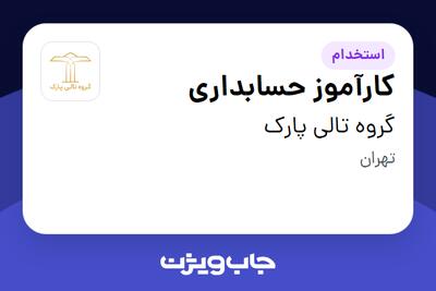 استخدام کارآموز حسابداری در گروه تالی پارک