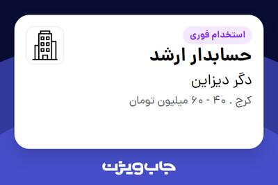 استخدام حسابدار ارشد در دگر دیزاین
