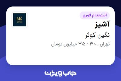استخدام آشپز در نگین کوثر