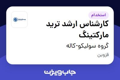  استخدام کارشناس ارشد ترید مارکتینگ در گروه سولیکو-کاله
