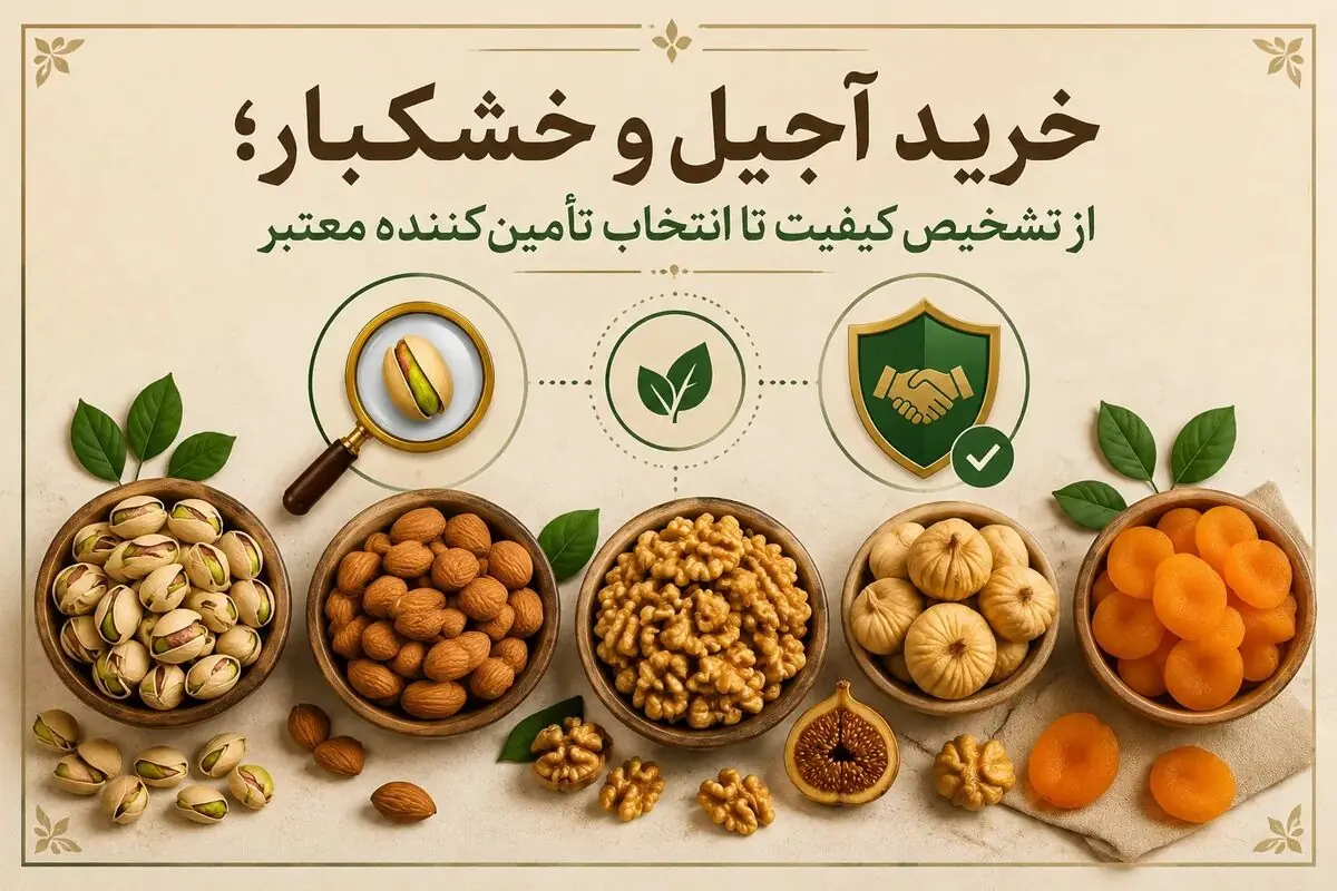 خرید آجیل و خشکبار؛ از تشخیص کیفیت تا انتخاب تأمینکننده معتبر