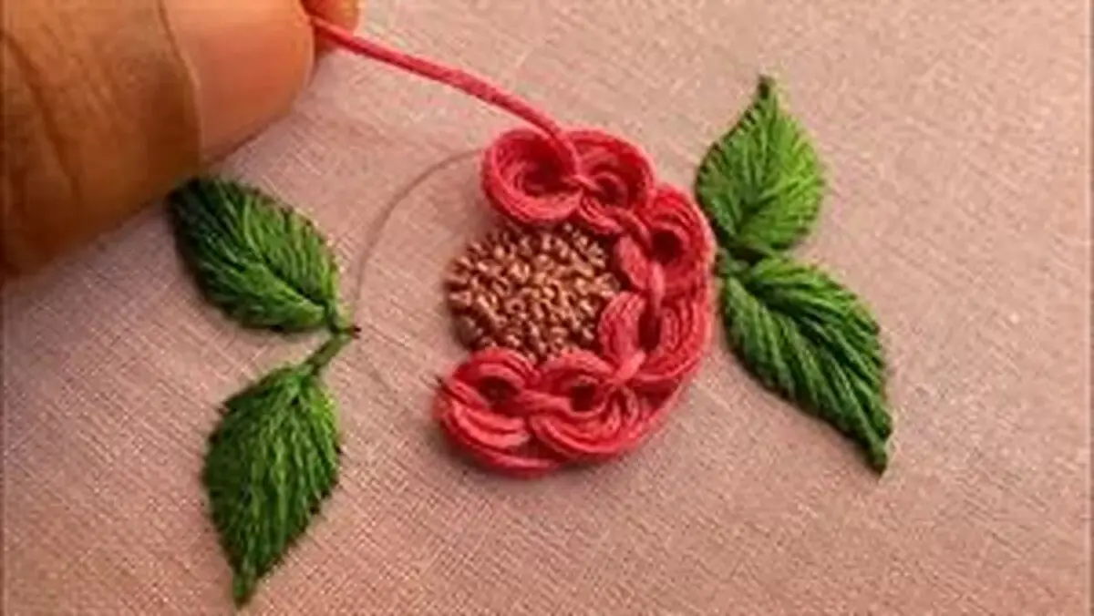  آموزش گلدوزی ساده و برزیلی/ ویدئو