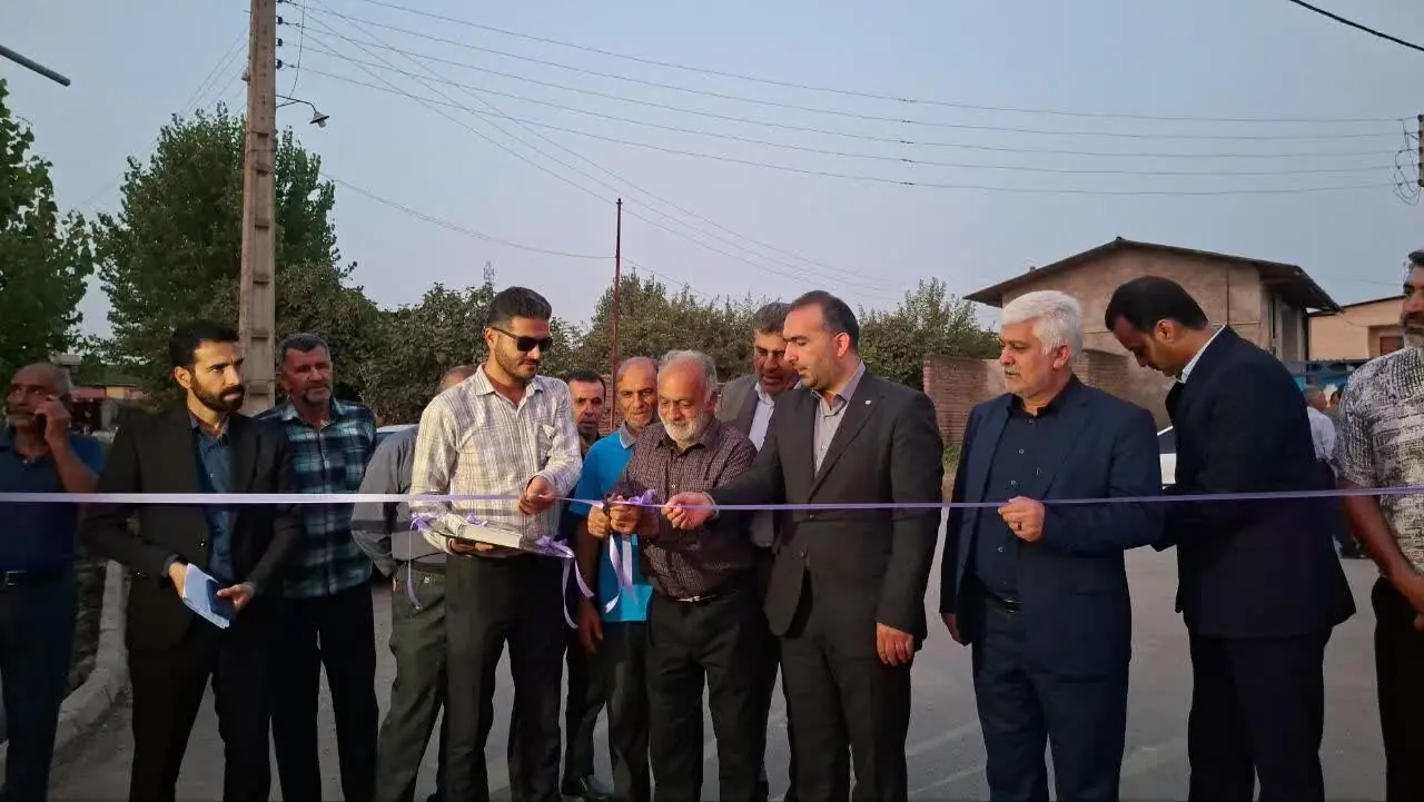بهرهبرداری از طرح هادی ۱۱ روستا در میاندورود