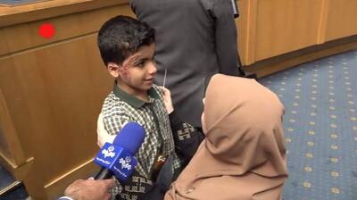  فیلم/ گفتگوی سخنگوی دولت با بازمانده حمله به مدرسه میناب