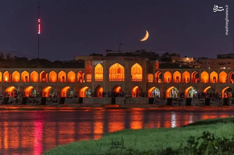  عکس/ شب‌های دیدنی پل خواجو اصفهان