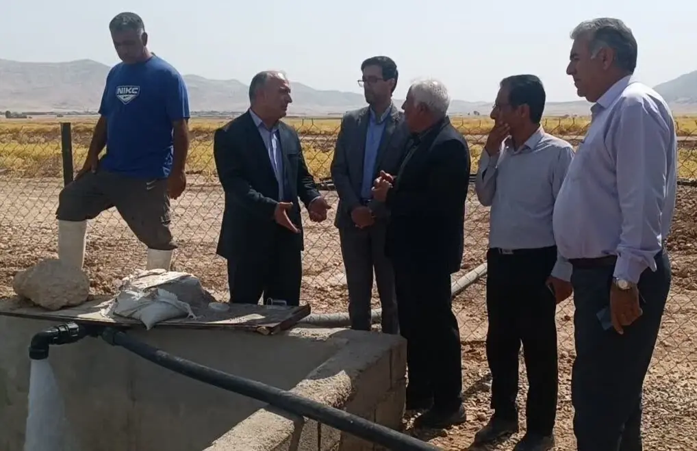 بهرهبرداری از طرح آبیاری تحت فشار در ۱۰ هکتار از اراضی رومشکان