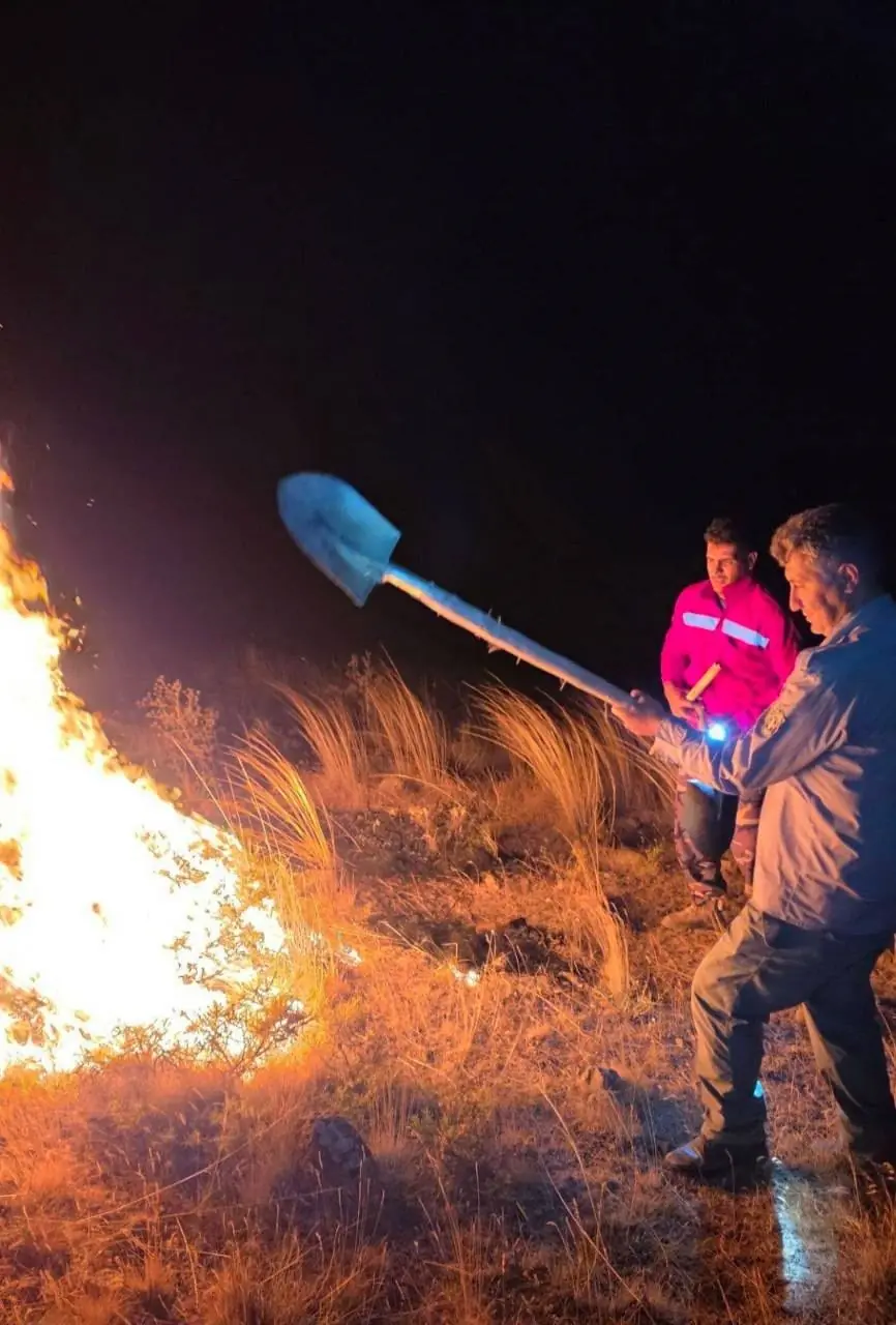 مهار آتشسوزی مراتع سراب
