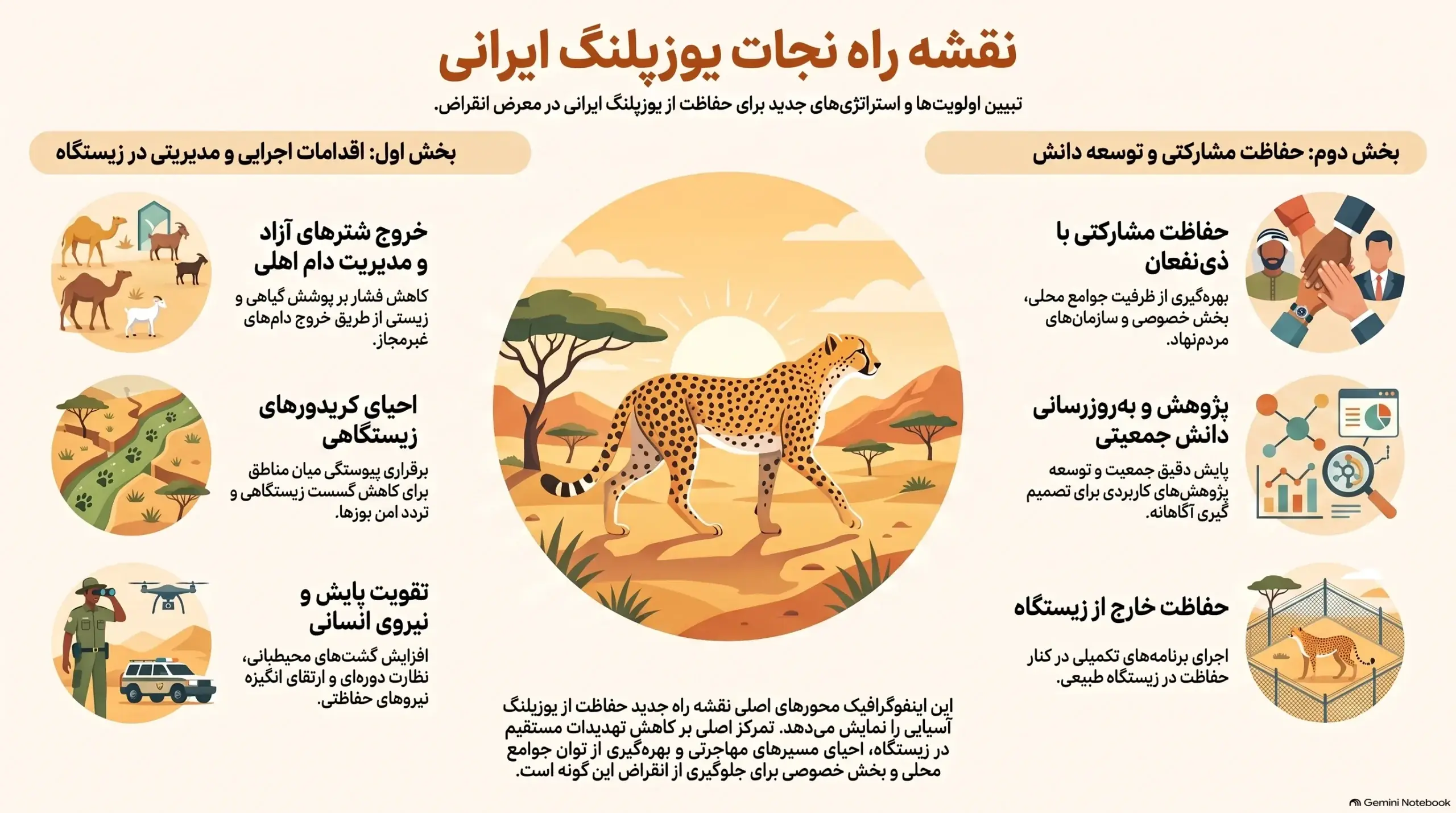  نقشه راه نجات یوز ایرانی