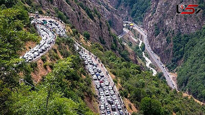 آخرین وضعیت ترافیکی جاده های شمال/ ترافیک سنگین در جاده چالوس، آزاد راه تهران شمال و هراز