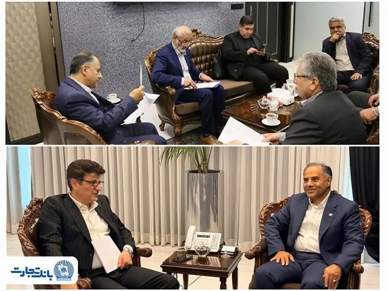 دیدار نمایندگان مجلس با مدیر عامل بانک تجارت