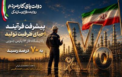  پیشرفت فرایند احیای ظرفیت تولید پالایشگاه فاز ۱۴ پارس جنوبی