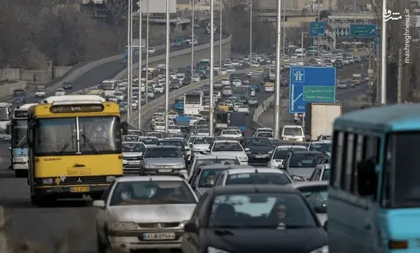 ترافیک سنگین در آزاد راه تهران-شمال
