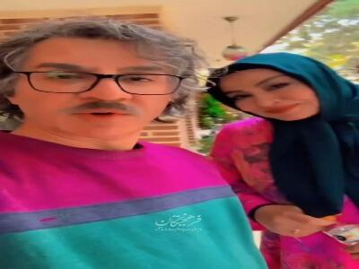 ویدئویی از مه لقا باقری و عمو پورنگ در پشت صحنه‌ی سریال «اکسیر» | آخرین خبر